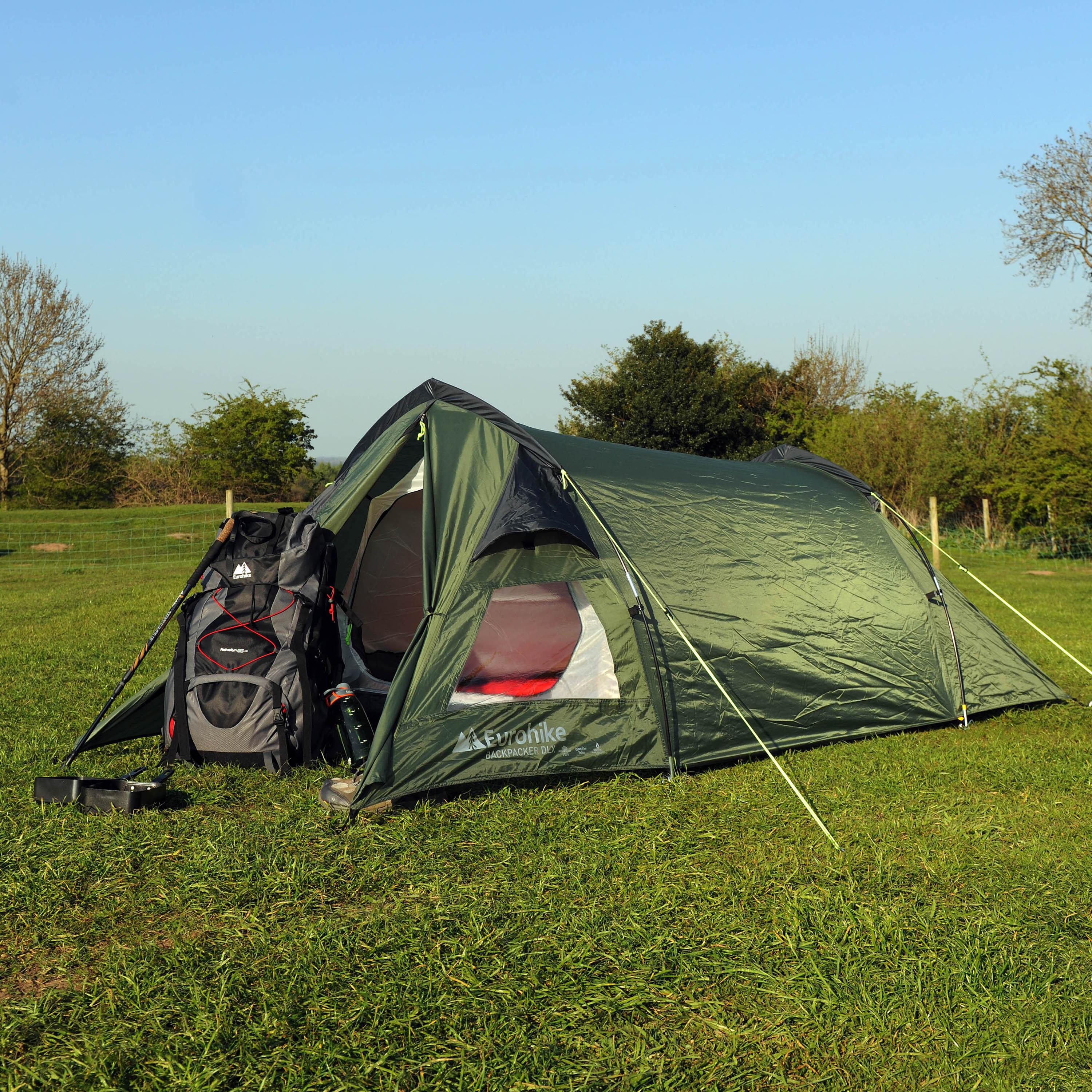 New Eurohike Backpacker Deluxe Festival Tent Camping Gear Green